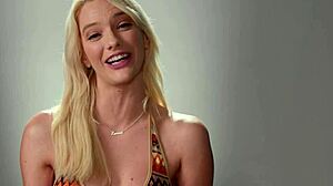 Up Close View of Blonde Kenna James Reaching Orgasm Through Solo Masturbation.