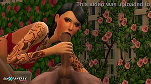 Blacklove - Ulrikefaust - The Sims 4: Bent Over Doggystyle With Big Cock