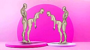 Twins fucking girls in hentai style