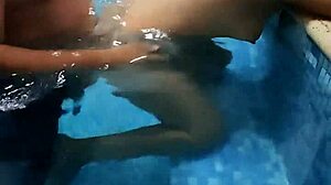 What if a mature man invites you to the pool for latina sex with natural tits?