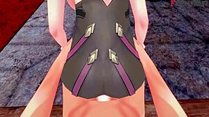 kafka's hard fucking with ahegao face in honkai star rail... see through pov on sheer or ptrn fantasyking3!