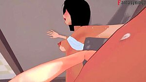 Fa Mulan fucking hard with ahegao face in fantasy