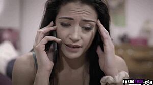 Hey, Avi Love and Mike Mancini get steamy with kisses before intense fucking action.