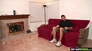 i fuck my well hung friend with my tits and natural petite body