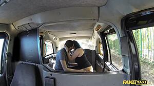 Fake Taxi Horny Couple Have Random Sex in Backseat