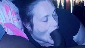 Monster Cock Deepthroat With Sloppy Gumjob Leads To Cumshot On Brunette Bimbo