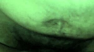 Single fucks slut wife, creampies hairy pussy in threesome