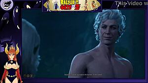 astorian chats with a female namekian in an anime adventure