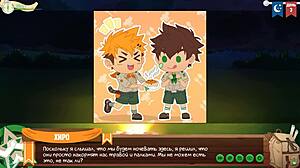 game friends camp episode 3, hiking through the forest with russian voice acting