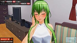 Watch this uncensored Code Geass anime where CC anal attacks Lelouch