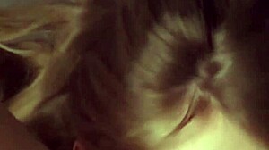 Pretty eyes passionately licks girlfriend's pussy