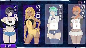 Milf Hunter 1 Plays A Bondage Game With Mercury In This Cartoon Anime Hentai Adventure.