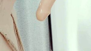 rough bondage with dildo deepthroat and orgasm