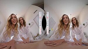 Aiden Ashley And Tiffany Watson Provide Girl-On-Girl Massage With Cum On Tits