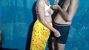 desi boy drills village girl in rough homemade action