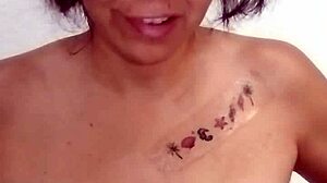 annie intensely masturbates with toys on video call