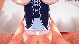 in re zero, rem the maid gives boobjob and sucking in pov, watch on fantasyking3