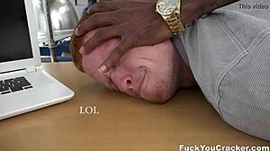 Redhead Amateur Snaps on Big Black Cock in Casting Interview.