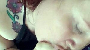 CUM ALL OVER slutty girlfriends TITS during blowjob