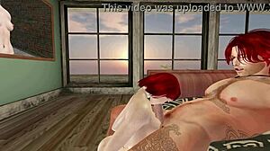 Fox Harker, are you ready for this petite redhead's masturbation in Second Life?