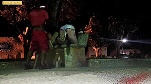 Can't pay the motel? Let's fuck two girls in the square!