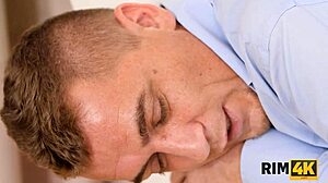 Belle specifically apologizes to her husband by licking his balls and shoving tongue into his asshole.