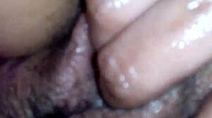 I watch my wife masturbate up close while fingering her.