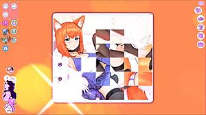 Catgirl Waifu Moans Loudly During Uncensored Hentai Game With Big Tits!