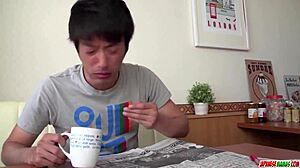 Chieri Matsunaga blows and fucks in pov creampie style