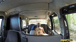 Fake Taxi Horny Couple Have Random Sex in Backseat