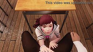 Feeling The Passion In 3D Hentai School Detention With Anal And Blowjob