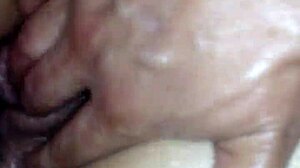 I watch my wife masturbate up close while fingering her.
