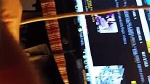 woozie vert gives blowjob to monster cock