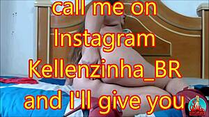 Video call turns spicy with my wife Kellenzinha BR