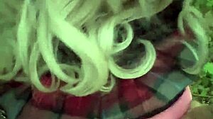 Fan fucks me in the woods at work