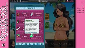 Sex with the girl next door in HuniePop female walkthrough 16.