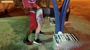 Can't pay the motel? Let's fuck two girls in the square!