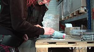 this petite redhead gets fucked hard by two guys and covered in cum