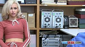 kiara's cunt gets banged hard with rough moans at work