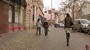 Fresh 18 yo meat zyna gets hunted as a slave in the city.