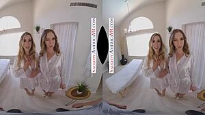 Aiden Ashley And Tiffany Watson Provide Girl-On-Girl Massage With Cum On Tits