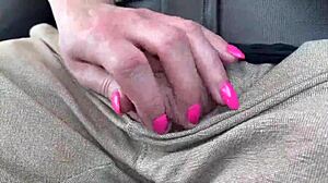 Milf Plays With Balls During Highway Drive