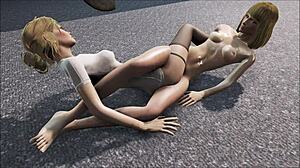 FALLOUT 4 KATSU AND EMOGENE LESBIAN SCENE