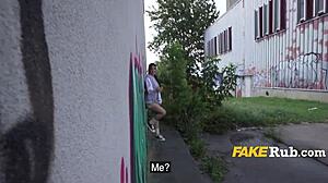 Check out latina ass caught flashing outdoors for cash fuck