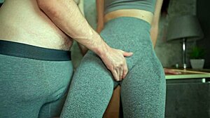 dude, can't stop banging stepmom in yoga pants after gym!