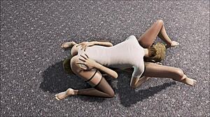 FALLOUT 4 KATSU AND EMOGENE LESBIAN SCENE