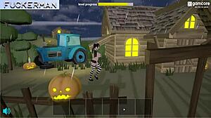complete gameplay - halloween bambook with intense anal action