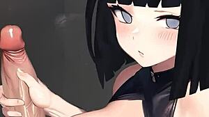 Hinata Strokes Big Cock POV