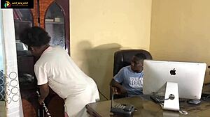 HR Fucks Me Hard For Messy Office