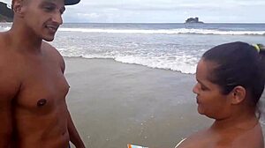 Met african latina paty bumbum on beach for sucking and fucking